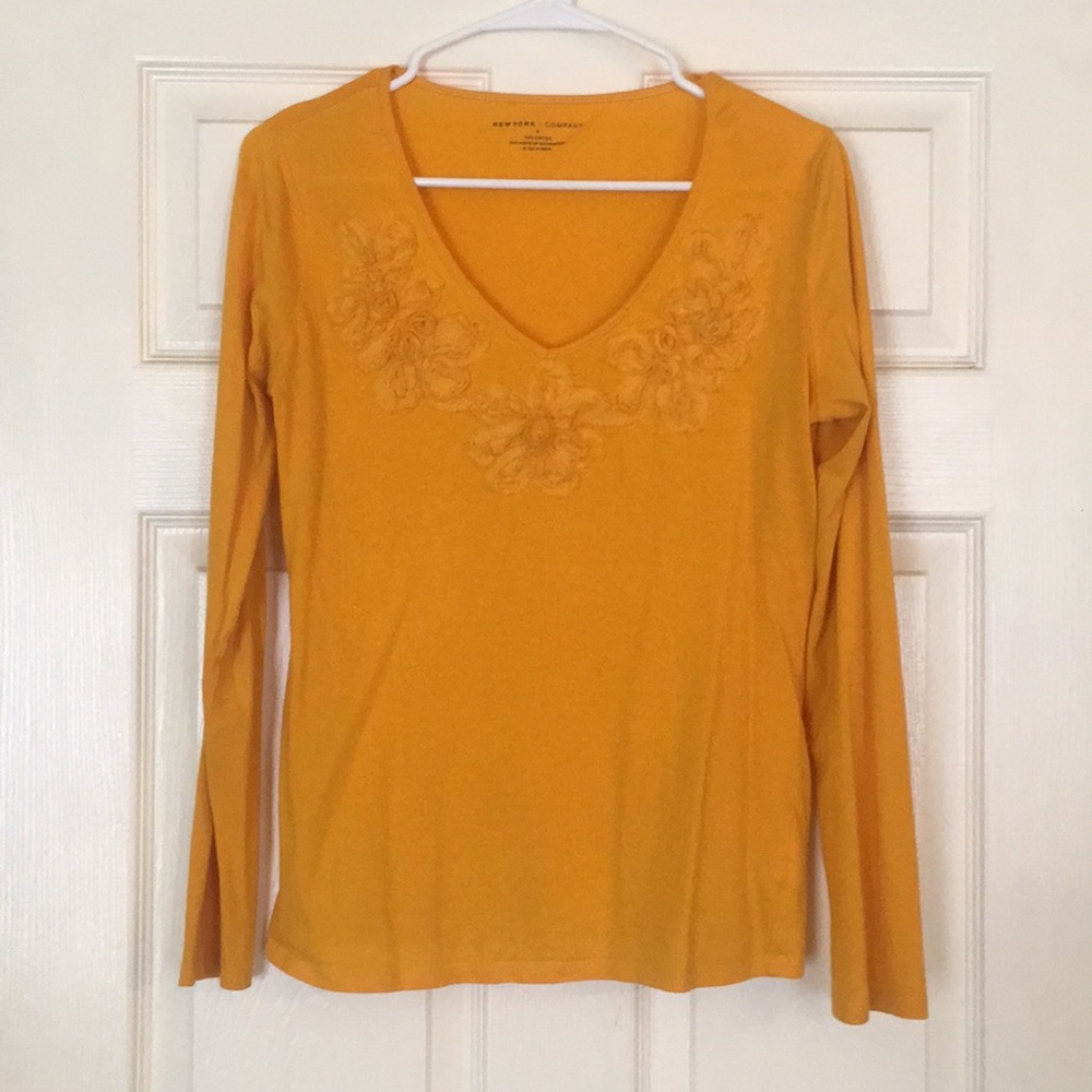 New York & Company size small gold/yellow shirt
